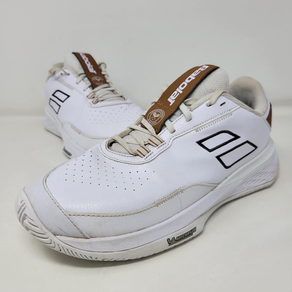 Babolat SFX Evo All Court Wimbledon Womens Tennis Shoes White Gold 9.5